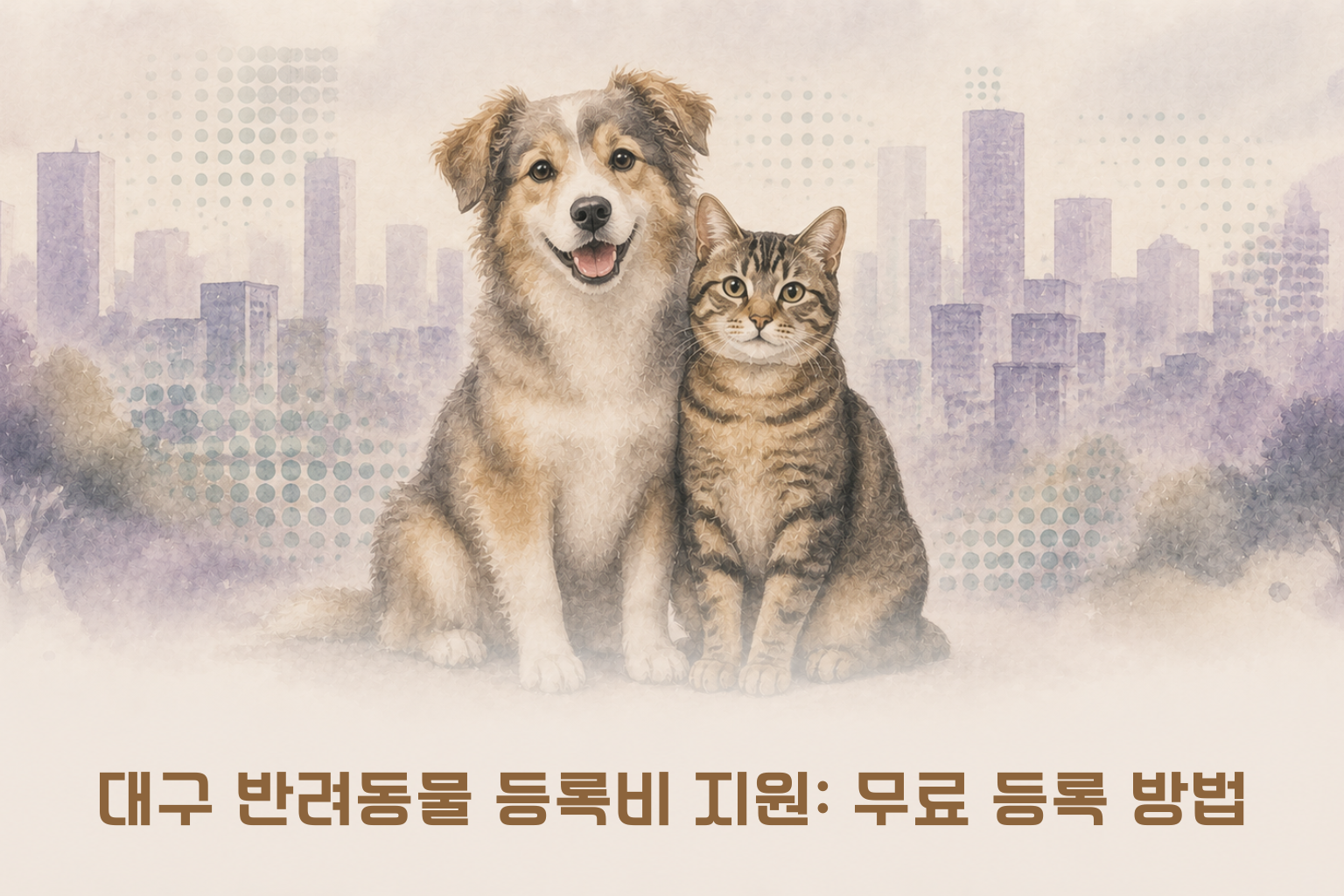 대구 반려동물 등록비 지원_무료 등록 방법