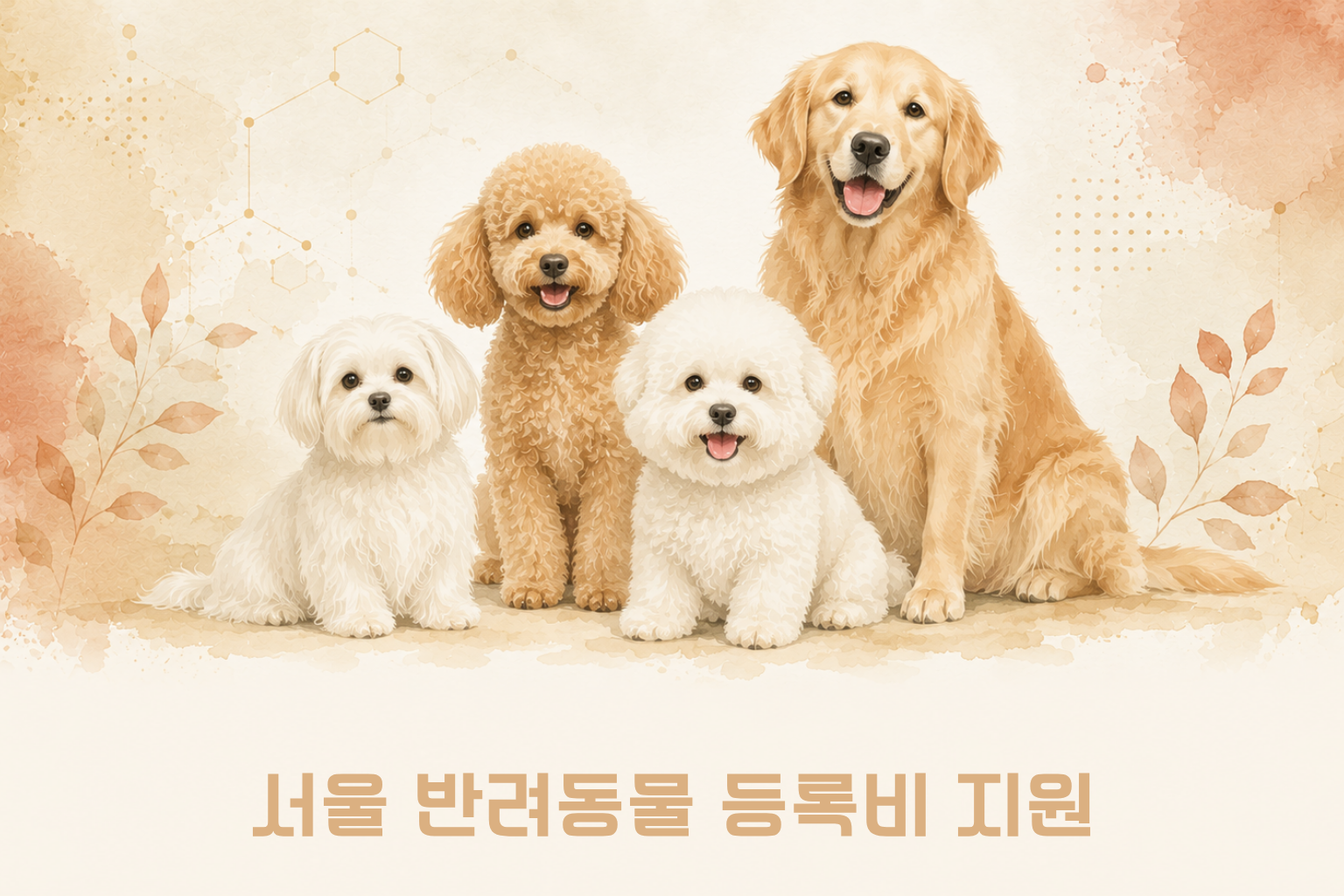 서울 반려동물 등록비 지원 무료 등록 방법