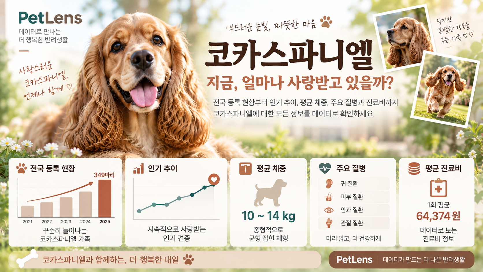 코카스파니엘 등록 현황과 인기 추이 - 전국 데이터 정리